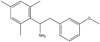 2-(3-methoxyphenyl)-1-(2,4,6-trimethylphenyl)ethan-1-amine 结构式