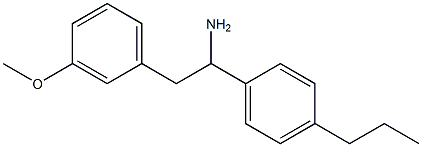 2-(3-methoxyphenyl)-1-(4-propylphenyl)ethan-1-amine 化学構造式