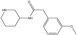 2-(3-methoxyphenyl)-N-(piperidin-3-yl)acetamide Struktur