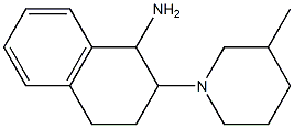 2-(3-methylpiperidin-1-yl)-1,2,3,4-tetrahydronaphthalen-1-amine,,结构式