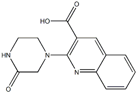 2-(3-oxopiperazin-1-yl)quinoline-3-carboxylic acid