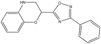 2-(3-phenyl-1,2,4-oxadiazol-5-yl)-3,4-dihydro-2H-1,4-benzoxazine|
