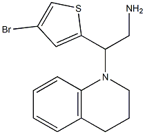 2-(4-bromothiophen-2-yl)-2-(1,2,3,4-tetrahydroquinolin-1-yl)ethan-1-amine Structure