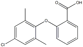 2-(4-chloro-2,6-dimethylphenoxy)benzoic acid Structure