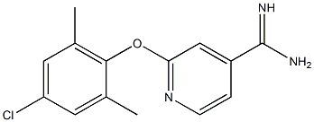 2-(4-chloro-2,6-dimethylphenoxy)pyridine-4-carboximidamide,,结构式