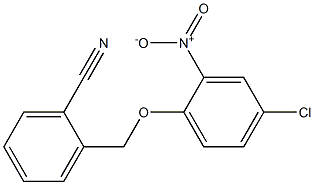 2-(4-chloro-2-nitrophenoxymethyl)benzonitrile Structure