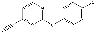 2-(4-chlorophenoxy)isonicotinonitrile,,结构式