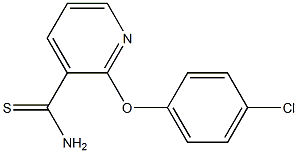 2-(4-chlorophenoxy)pyridine-3-carbothioamide Structure