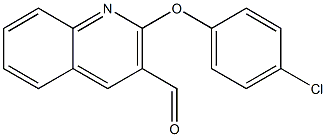 2-(4-chlorophenoxy)quinoline-3-carbaldehyde,,结构式