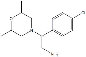  2-(4-chlorophenyl)-2-(2,6-dimethylmorpholin-4-yl)ethanamine