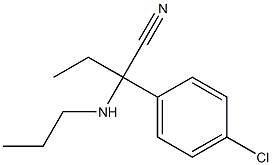 2-(4-chlorophenyl)-2-(propylamino)butanenitrile 结构式