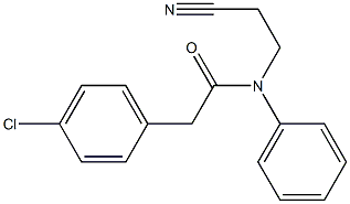 2-(4-chlorophenyl)-N-(2-cyanoethyl)-N-phenylacetamide|