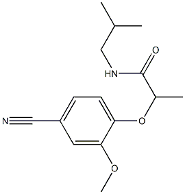 2-(4-cyano-2-methoxyphenoxy)-N-(2-methylpropyl)propanamide|