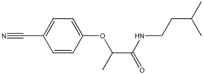 2-(4-cyanophenoxy)-N-(3-methylbutyl)propanamide Structure