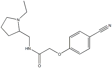  2-(4-cyanophenoxy)-N-[(1-ethylpyrrolidin-2-yl)methyl]acetamide