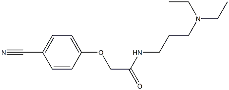 2-(4-cyanophenoxy)-N-[3-(diethylamino)propyl]acetamide 化学構造式