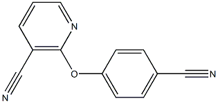 2-(4-cyanophenoxy)nicotinonitrile 结构式