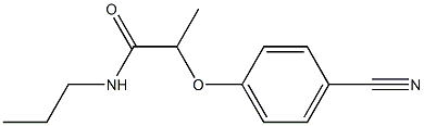 2-(4-cyanophenoxy)-N-propylpropanamide Structure