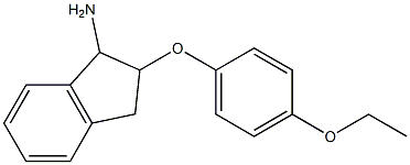 2-(4-ethoxyphenoxy)-2,3-dihydro-1H-inden-1-ylamine,,结构式