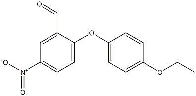 2-(4-ethoxyphenoxy)-5-nitrobenzaldehyde Structure
