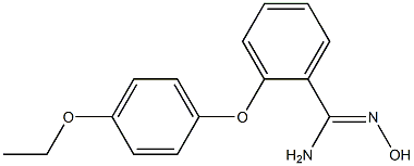 2-(4-ethoxyphenoxy)-N'-hydroxybenzene-1-carboximidamide 结构式
