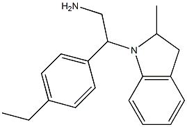 2-(4-ethylphenyl)-2-(2-methyl-2,3-dihydro-1H-indol-1-yl)ethan-1-amine Structure