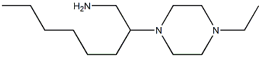 2-(4-ethylpiperazin-1-yl)octan-1-amine,,结构式