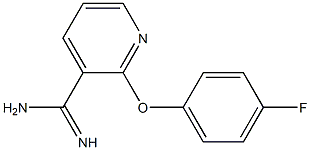 2-(4-fluorophenoxy)pyridine-3-carboximidamide Struktur