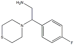 2-(4-fluorophenyl)-2-(thiomorpholin-4-yl)ethan-1-amine 结构式