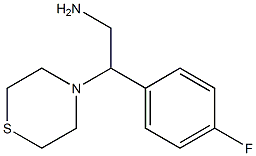 2-(4-fluorophenyl)-2-(thiomorpholin-4-yl)ethan-1-amine Struktur