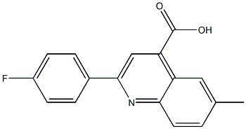 2-(4-fluorophenyl)-6-methylquinoline-4-carboxylic acid,,结构式