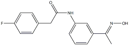 2-(4-fluorophenyl)-N-{3-[(1E)-N-hydroxyethanimidoyl]phenyl}acetamide