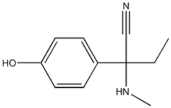 2-(4-hydroxyphenyl)-2-(methylamino)butanenitrile Structure