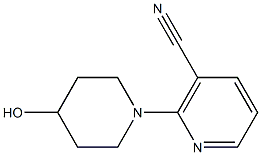 2-(4-hydroxypiperidin-1-yl)nicotinonitrile Struktur