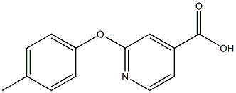 2-(4-methylphenoxy)pyridine-4-carboxylic acid 结构式