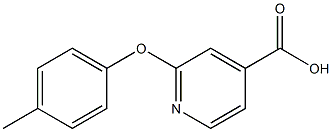 2-(4-methylphenoxy)pyridine-4-carboxylic acid,,结构式