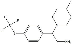 2-(4-methylpiperidin-1-yl)-2-{4-[(trifluoromethyl)sulfanyl]phenyl}ethan-1-amine