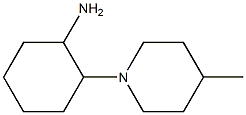 2-(4-methylpiperidin-1-yl)cyclohexan-1-amine Struktur