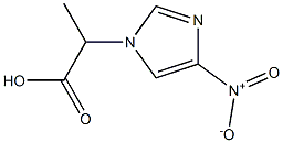 2-(4-nitro-1H-imidazol-1-yl)propanoic acid,,结构式