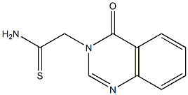2-(4-oxo-3,4-dihydroquinazolin-3-yl)ethanethioamide,,结构式