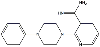 2-(4-phenylpiperazin-1-yl)pyridine-3-carboximidamide 结构式