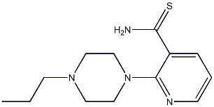 2-(4-propylpiperazin-1-yl)pyridine-3-carbothioamide 结构式