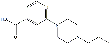 2-(4-propylpiperazin-1-yl)pyridine-4-carboxylic acid Structure