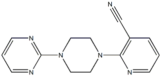 2-(4-pyrimidin-2-ylpiperazin-1-yl)nicotinonitrile Structure