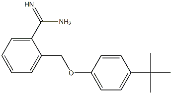 2-(4-tert-butylphenoxymethyl)benzene-1-carboximidamide Struktur