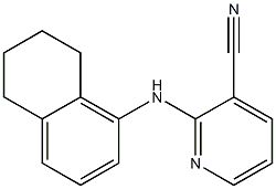 2-(5,6,7,8-tetrahydronaphthalen-1-ylamino)pyridine-3-carbonitrile Structure