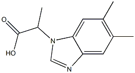 2-(5,6-dimethyl-1H-1,3-benzodiazol-1-yl)propanoic acid