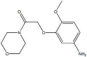 2-(5-amino-2-methoxyphenoxy)-1-(morpholin-4-yl)ethan-1-one Structure