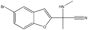  2-(5-bromo-1-benzofuran-2-yl)-2-(methylamino)propanenitrile