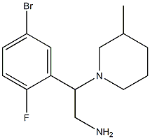 2-(5-bromo-2-fluorophenyl)-2-(3-methylpiperidin-1-yl)ethanamine